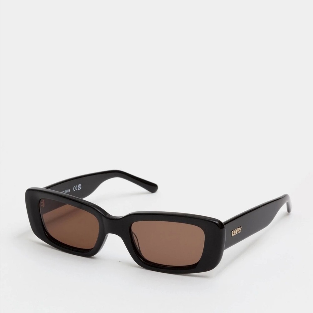 DMY Preston Sunglasses - Black with Brown Lenses